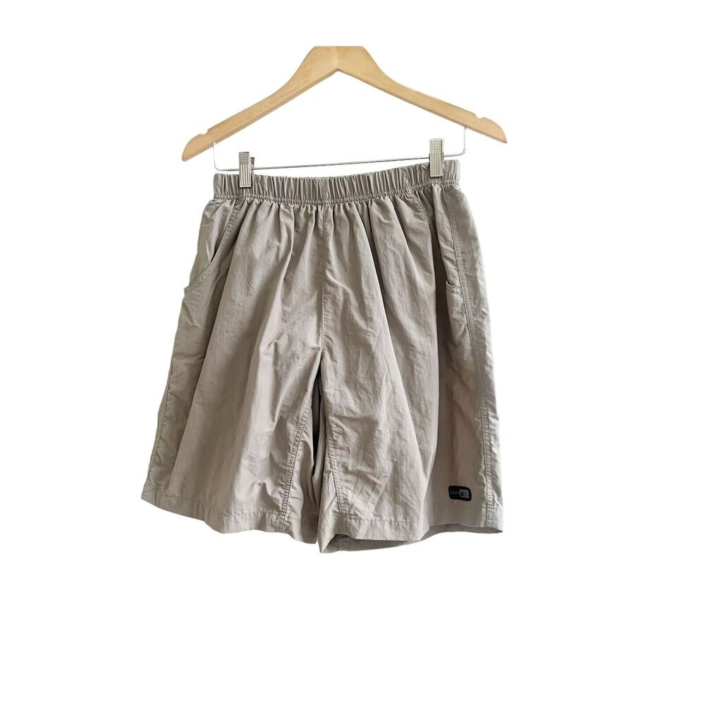 REI Mens Cycling Shorts MediumPadded Seat Cargo Pockets Outdoor Athletic Khaki